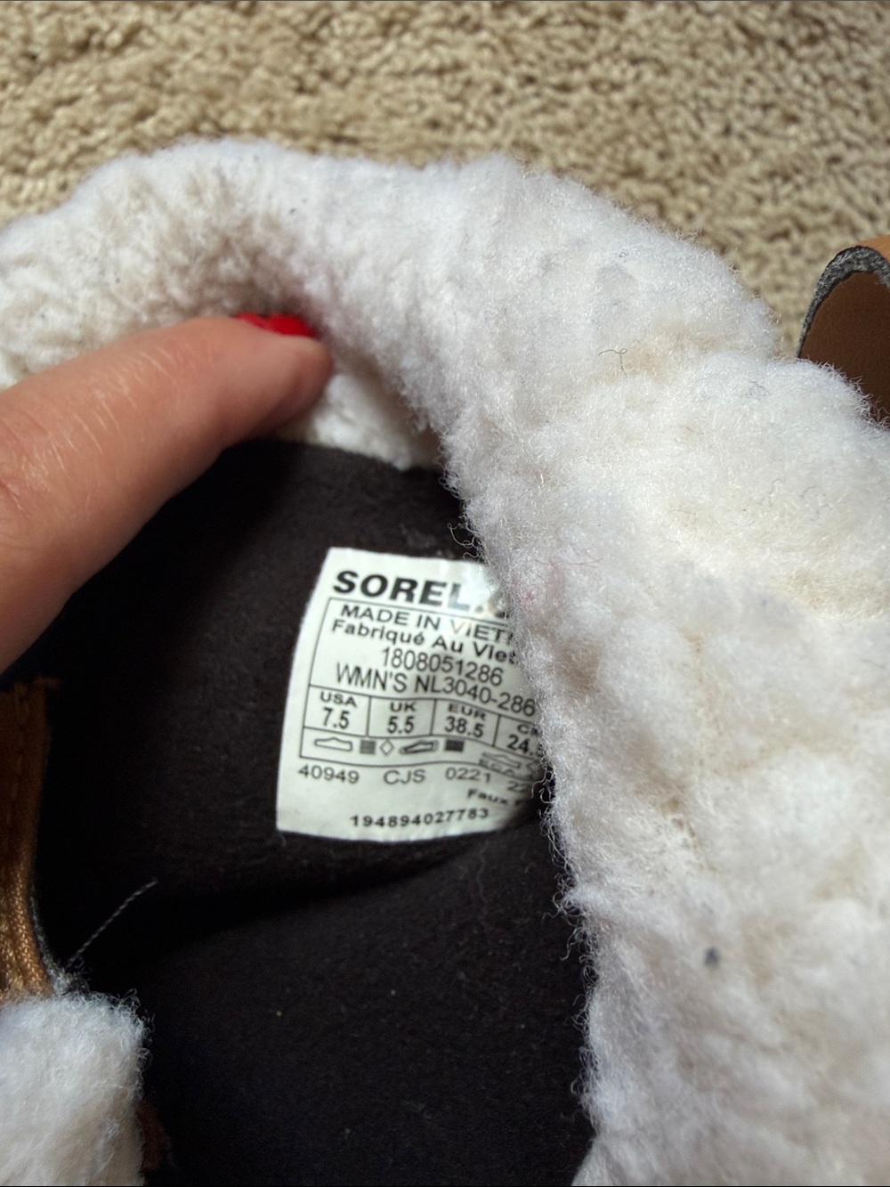 Sorel Explorer Carnival waterproof winter boots size 7.5 - Picture 7 of 7
